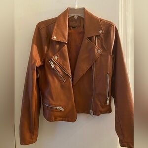Faux leather women’s jacket